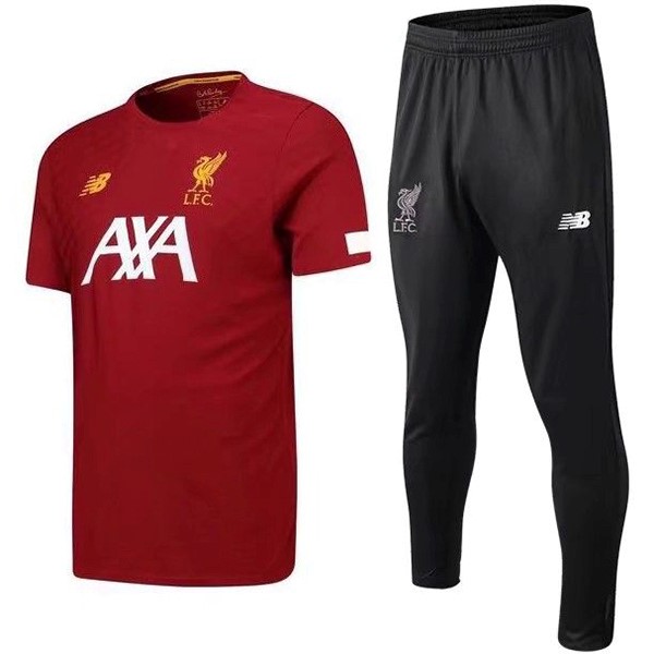 Trainingsshirt Liverpool Komplett Set 2019-20 Rote Schwarz